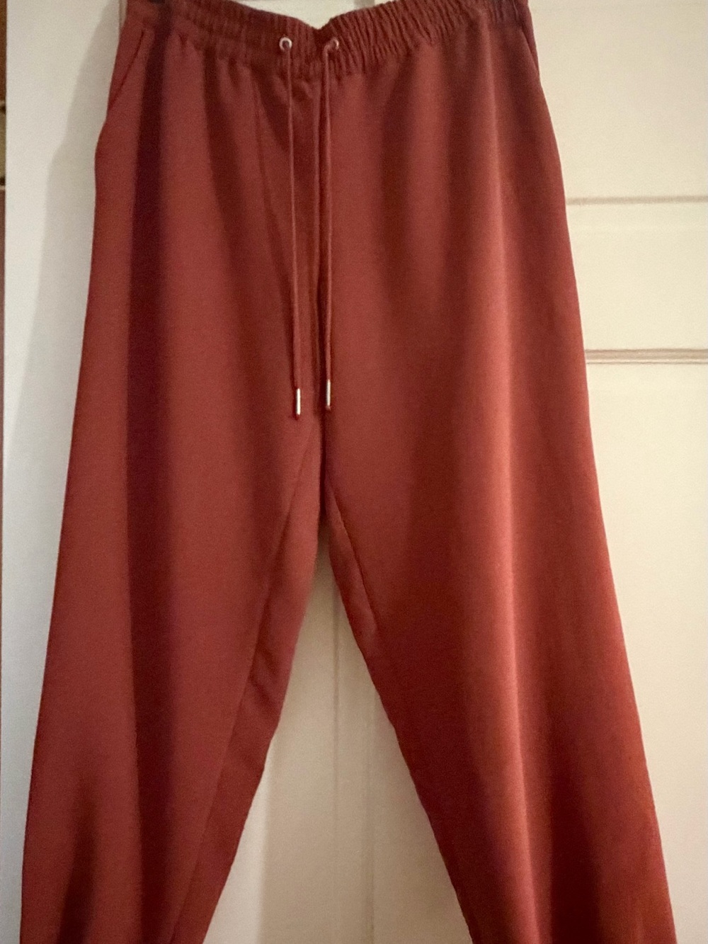 Wilfred Rust Red Cropped Pants